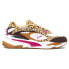 Фото #1 товара Puma RsFast Leopard Lace Up Womens Size 6 M Sneakers Casual Shoes 38712601