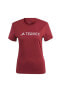 Фото #4 товара Футболка женская Adidas W Logo Красная Outdoor T-shirt HY1714