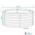 Фото #3 товара Грядка из гальванизированной стали Sunnydaze Decor Round Raised Garden Bed - темно-серая - 36 дюймов