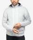 Men's Hooded Full-Zip High Neck Sweater Jacket
