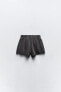 Faded-effect plush shorts