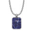 Timeless steel necklace with Sodalite JF04469040