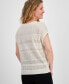 Фото #2 товара Women's Lurex Mixed-Stitch Dolman-Sleeve Sweater, Created for Macy's