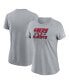 ფოტო #1 პროდუქტის Women's Gray San Francisco 49ers 2023 NFL Playoffs Iconic T-shirt