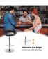 Фото #9 товара Set of 2 Bar Stools Adjustable PU Leather Barstools Swivel