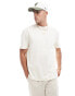 ASOS DESIGN relaxed t-shirt in off white with back print Белый, L - Chest 42 - фото #3