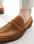 Фото #2 товара schuh Reem woven loafers in tan