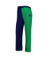 ფოტო #4 პროდუქტის Women's Navy, Green Notre Dame Fighting Irish Colorblock Cozy Tri-Blend Lounge Pants
