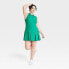 Фото #2 товара Women's Polo Tank Dress - All in Motion Vibrant Green XS
