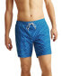 Men's Dot-Pattern Drawcord 7" Swim Trunks