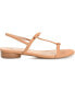ფოტო #2 პროდუქტის Women's Zaidda T Strap Flat Sandals