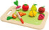 Sevi Drewniana deska do krojenia z owocami i warzywami, 9 el. (82320)