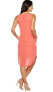 Фото #3 товара Heather 241146 Womens Silk Scoop Neck Sleeveless Tank Dress Melon Size X-Large