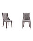 Фото #2 товара Fifth Avenue 2-Piece Beech Wood Faux Leather Upholstered Dining Chair Set