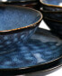 Фото #2 товара Посуда сервировочная Elama Reactive Glaze Amelia 20 Piece Round Stoneware Triple Bowl Dinnerware Set, Service for 4