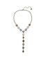 Glass Stone Y Necklace