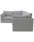 Фото #7 товара Marsten 126" 4-Pc. Fabric Sectional Sofa, Created for Macy's