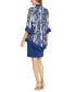 Women's 2-Pc. Printed Jacket & Necklace Dress