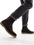 Фото #1 товара ASOS DESIGN chelsea boot in brown suede with crepe sole