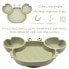 Фото #3 товара Linowos Baby Plate Bowl Mini Silicone Plate for Baby Toddlers and Children Portable Plate Baby Non-Slip Baby Plate Suction Washable for Dishwasher, Microwave