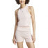 ADIDAS Lounge Ribbed Crop tank top Sandy Pink, L - фото #2