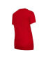 ფოტო #3 პროდუქტის Women's Red, Pewter Tampa Bay Buccaneers Arctic T-shirt and Flannel Pants Sleep Set