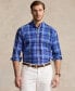 ფოტო #1 პროდუქტის Men's Big & Tall Plaid Oxford Shirt