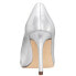 Nina Nina Metallic Pointed Toe Stiletto Pumps Womens Silver Dress Casual NINA85-