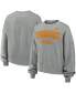 Women's Heather Gray Tennessee Volunteers Legacy Fleece Classic Arch Oversized Cropped Pullover Sweatshirt Серый, S - фото #1