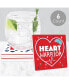 Фото #2 товара Happy Heartiversary - CHD Awareness Decorations - Drink Coasters - Set of 6