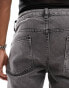 Фото #5 товара ASOS DESIGN tapered fit jeans in grey wash - BLACK