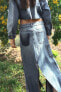 Фото #3 товара Джинсовая юбка z1975 patchwork с разрезами ZARA