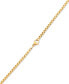 ფოტო #3 პროდუქტის Men's Cubic Zirconia Cross 24" Pendant Necklace in Gold-Tone Ion-Plated Stainless Steel