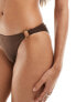 Фото #1 товара NA-KD ring detail bikini bottom in brown