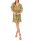 ფოტო #1 პროდუქტის Women's Smocked Waist Serene Paisley Mini Dress