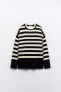 Striped knit sweater