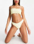 The Frolic Louisa high leg bikini bottom in lemon