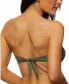 Women's Color Block Padded Bandeau Bikini Top