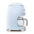 SMEG Drip Coffee Machine Pastel Blue DCF02PBEU - Drip coffee maker - 1.4 L - Ground coffee - 1050 W - Blue