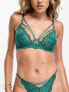 Фото #1 товара Boux Avenue Priyah lace balconette bra with strapping detail in green