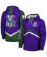 Фото #2 товара Men's Purple Milwaukee Bucks Undeniable Full-zip Windbreaker Jacket