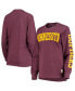 ფოტო #2 პროდუქტის Women's Maroon Minnesota Golden Gophers Two-Hit Canyon Long Sleeve T-shirt