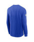 ფოტო #2 პროდუქტის Men's Royal Los Angeles Rams Sideline Performance Long Sleeve T-Shirt