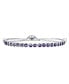 ფოტო #1 პროდუქტის Colorful Eye Shape Spiritual Protection Thin Layering Multi Color Evil Eye Bolo Slide Style Bracelet For Women .925 Sterling Silver Adjustable