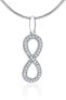 Фото #1 товара Silver Infinity pendant with micro zircons JJJP0454