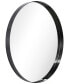 Фото #2 товара Ultra Brushed Stainless Steel Round Wall Mirror, 30" x 30"