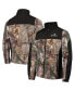 Men's Realtree Camo and Black Minnesota Vikings Circle Hunter Softshell Full-Zip Jacket