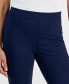 ფოტო #3 პროდუქტის Petite Mid Rise Pull On Straight Leg Ponte Pants, Created for Macy's
