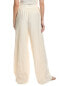 Фото #2 товара Брюки JASON WU Wide Leg Silk-Blend Pant 70% хлопок, 30% шелк, 80% хлопок, 20% полиамид, 80% вискоза, 20% полиамид, цвет/узор мелкий штукатурный, внутренний шов около 33 дюймов, подъем около 14 дюймов, затяжка на шнурке, кружевная вставка и широкие штанины, сухая чистка, изготовлено в Импорт