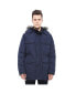 Men's Parka Jacket with Detachable Trim